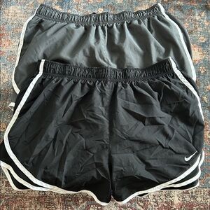 Nike Dri-Fit Shorts~ Dark Gray/White & Black/White ~size Large 2 pairs